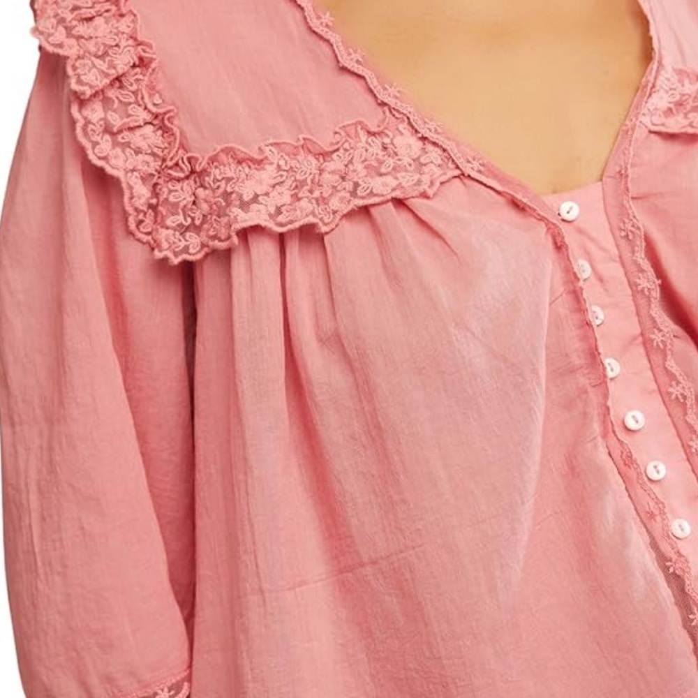Free People Pink Luna Top